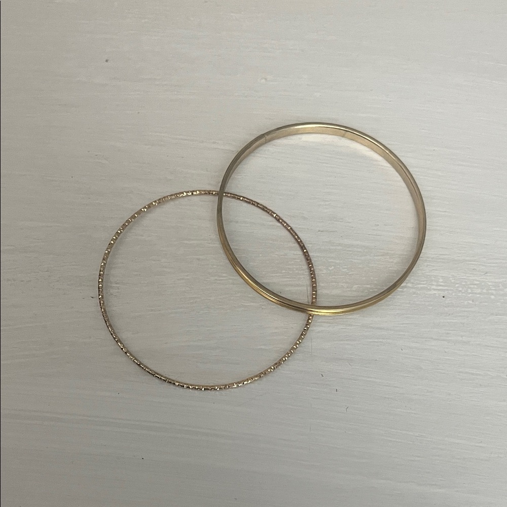 Elegant Gold Bangle Set